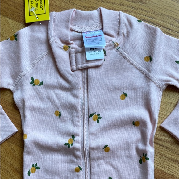 Hanna Andersson - Baby Sleeper - Clementine on Pink Cream - Picture 6 of 8